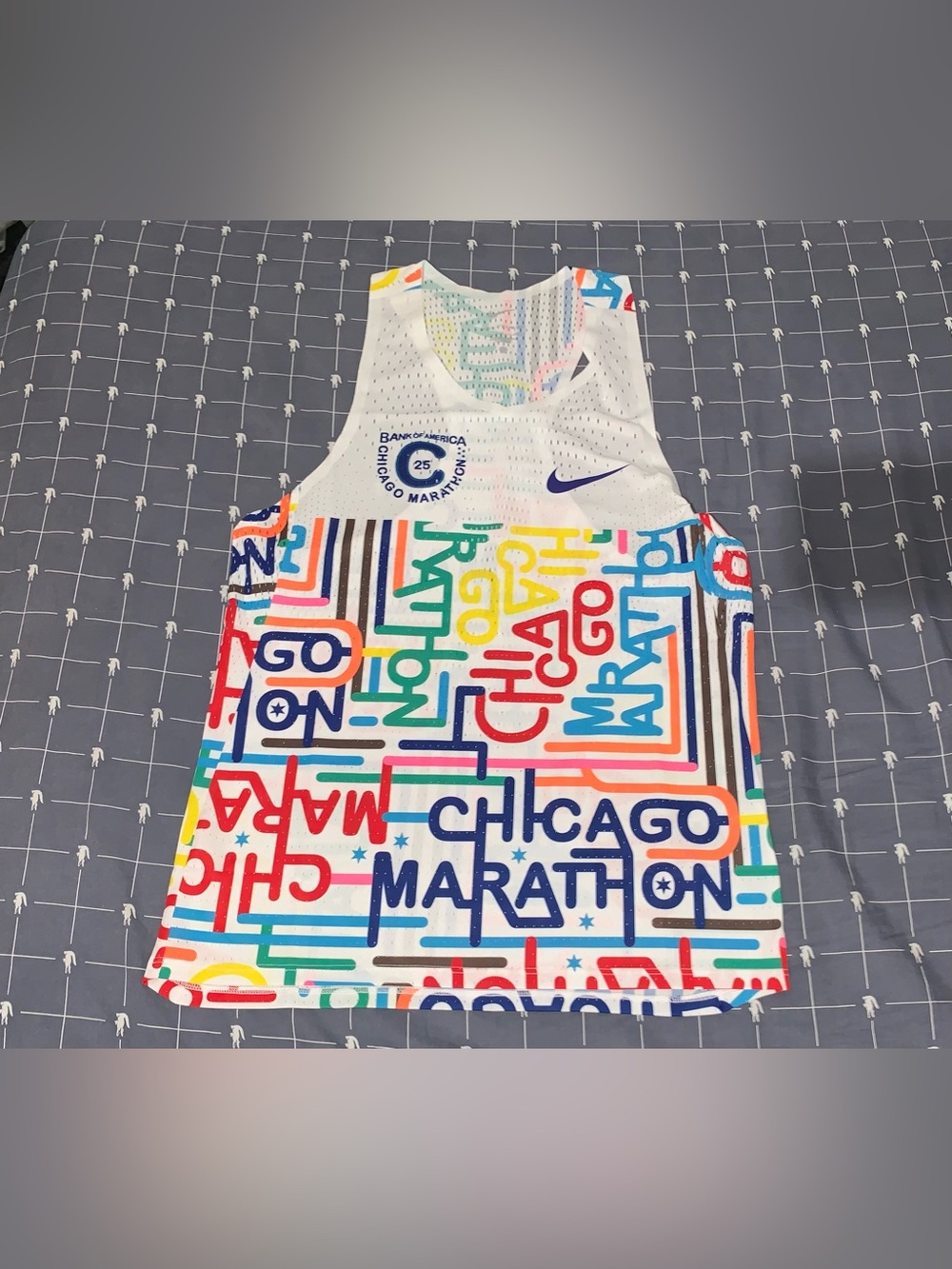 Nike AeroSwift Men's Chicago Marathon 2025 Running Singlet HQ4277-100 Size:Small